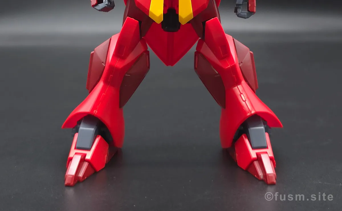 HGUC R・ジャジャ レビュー 脚部ディテール 可動域 02