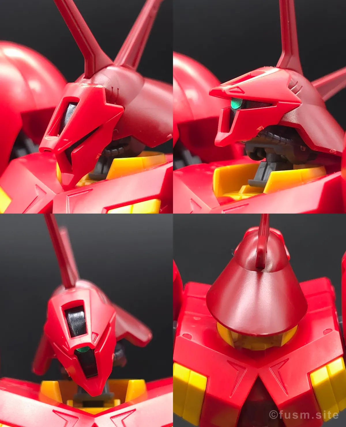 HGUC R・ジャジャ レビュー 頭部ディテール 可動域 01