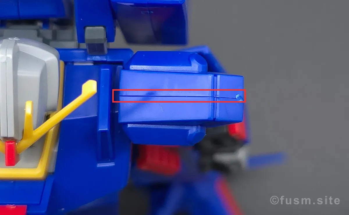 HGUC ZII (ゼッツー) レビュー 肩ディテール 合わせ目 01