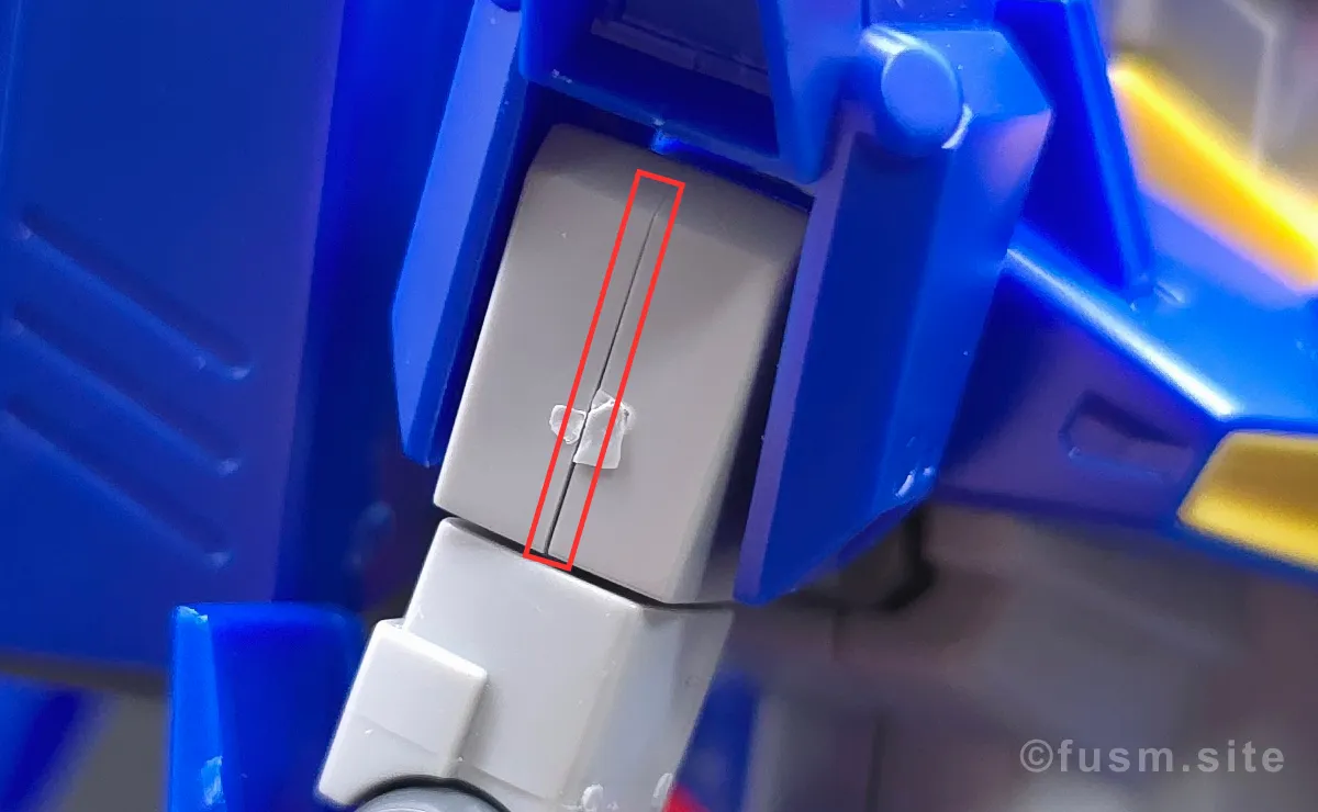 HGUC ZII (ゼッツー) レビュー 肩ディテール 合わせ目 02