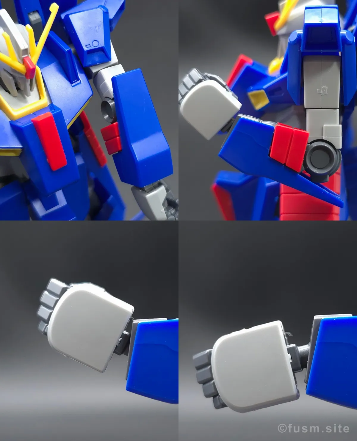HGUC ZII (ゼッツー) レビュー 腕部ディテール 可動域 01