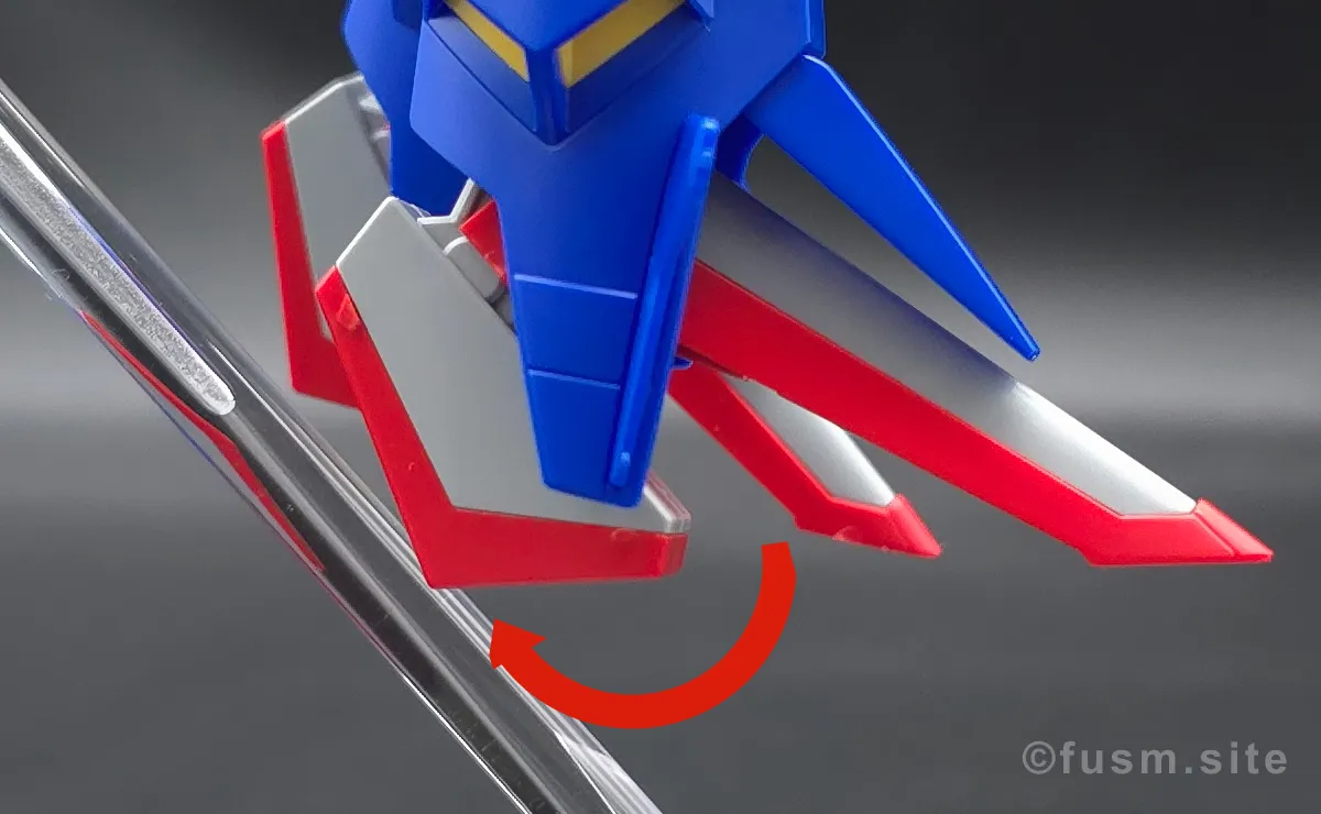 HGUC ZII (ゼッツー) レビュー 脚部ディテール 可動域 03