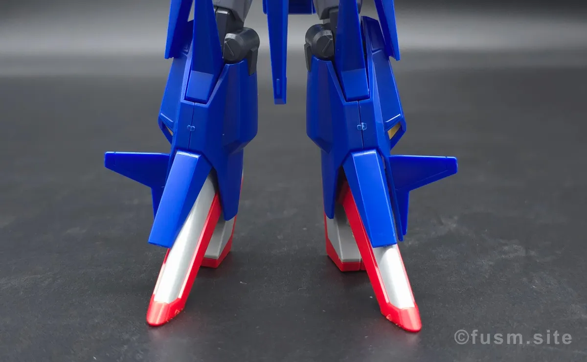 HGUC ZII (ゼッツー) レビュー 脚部ディテール 可動域 05