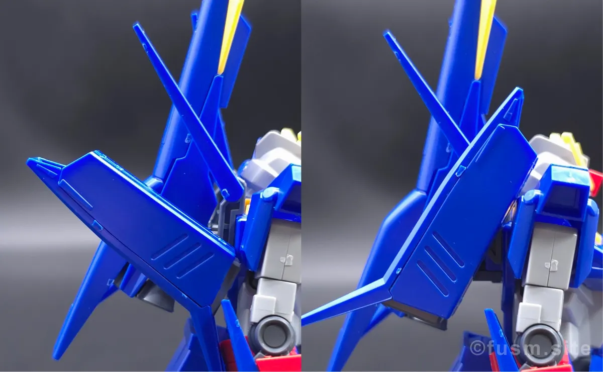 HGUC ZII (ゼッツー) レビュー バックパックレビュー 可動域 02