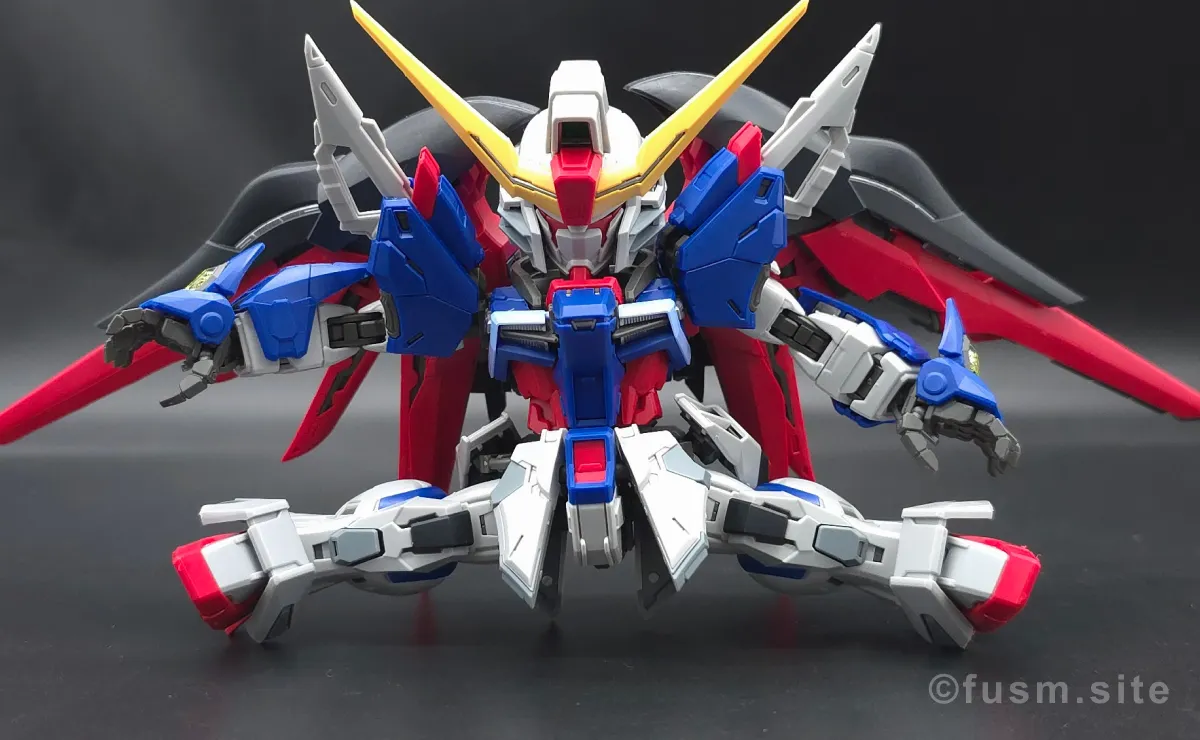 MGSD デスティニーガンダム レビュー 脚部ディテール 可動域 01