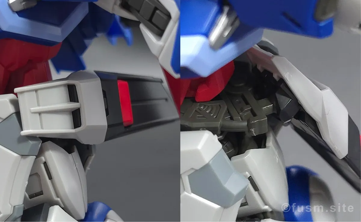 MGSD デスティニーガンダム レビュー 胴体ディテール ギミック 可動域 05