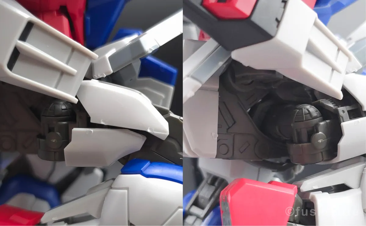 MGSD デスティニーガンダム レビュー 脚部ディテール 可動域 02