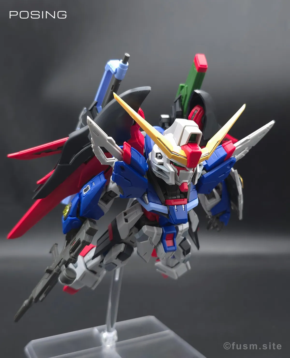 MGSD デスティニーガンダム レビュー ポージング 01