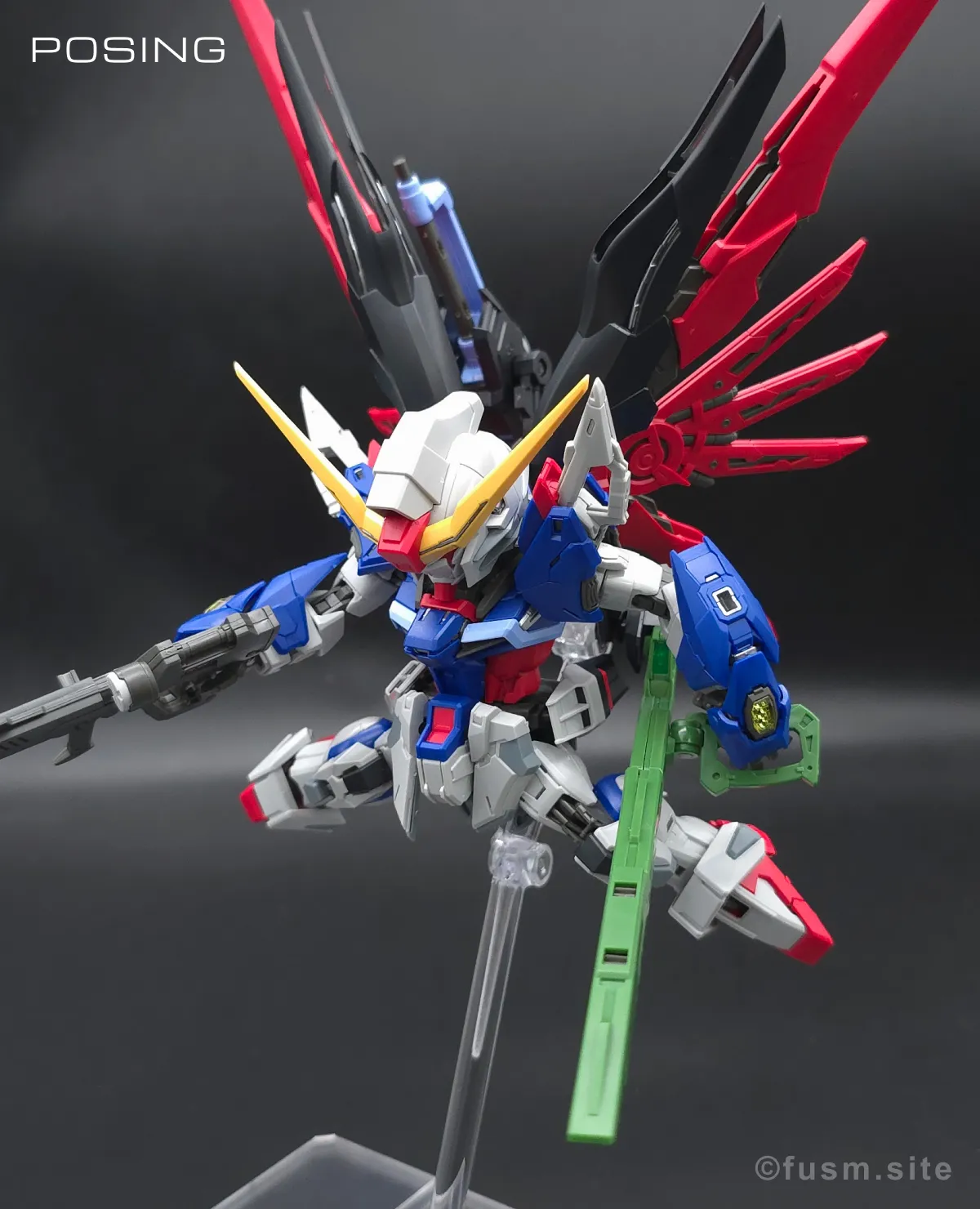 MGSD デスティニーガンダム レビュー ポージング 09