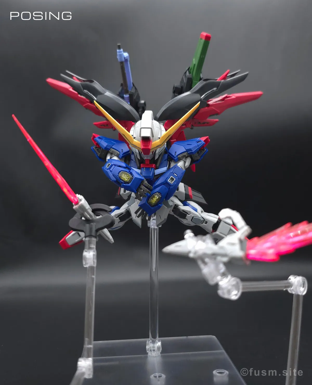 MGSD デスティニーガンダム レビュー ポージング 15