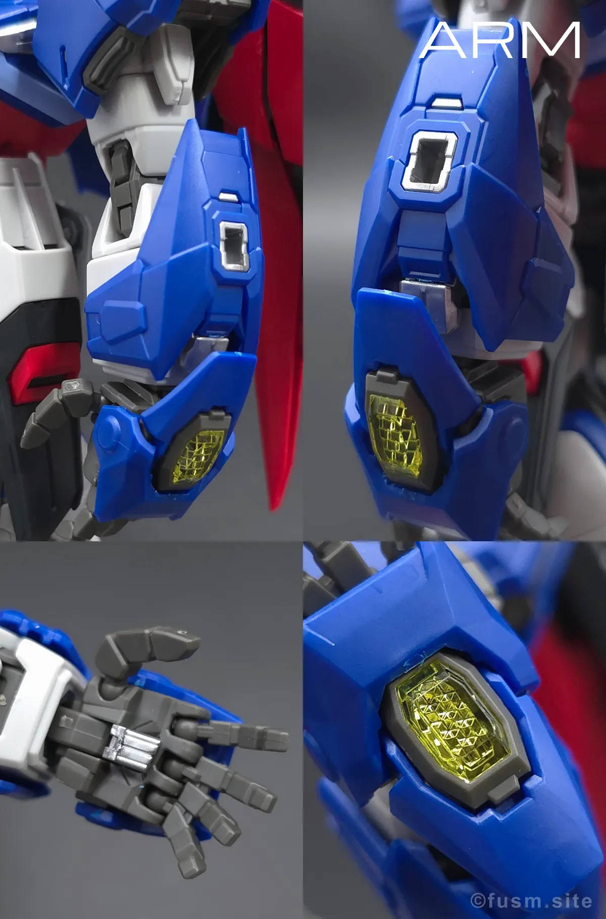 MGSD デスティニーガンダム レビュー 腕部ディテール 01