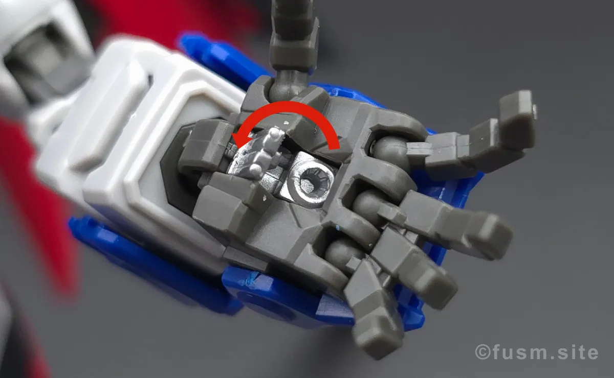 MGSD デスティニーガンダム レビュー 腕部ディテール ギミック 01