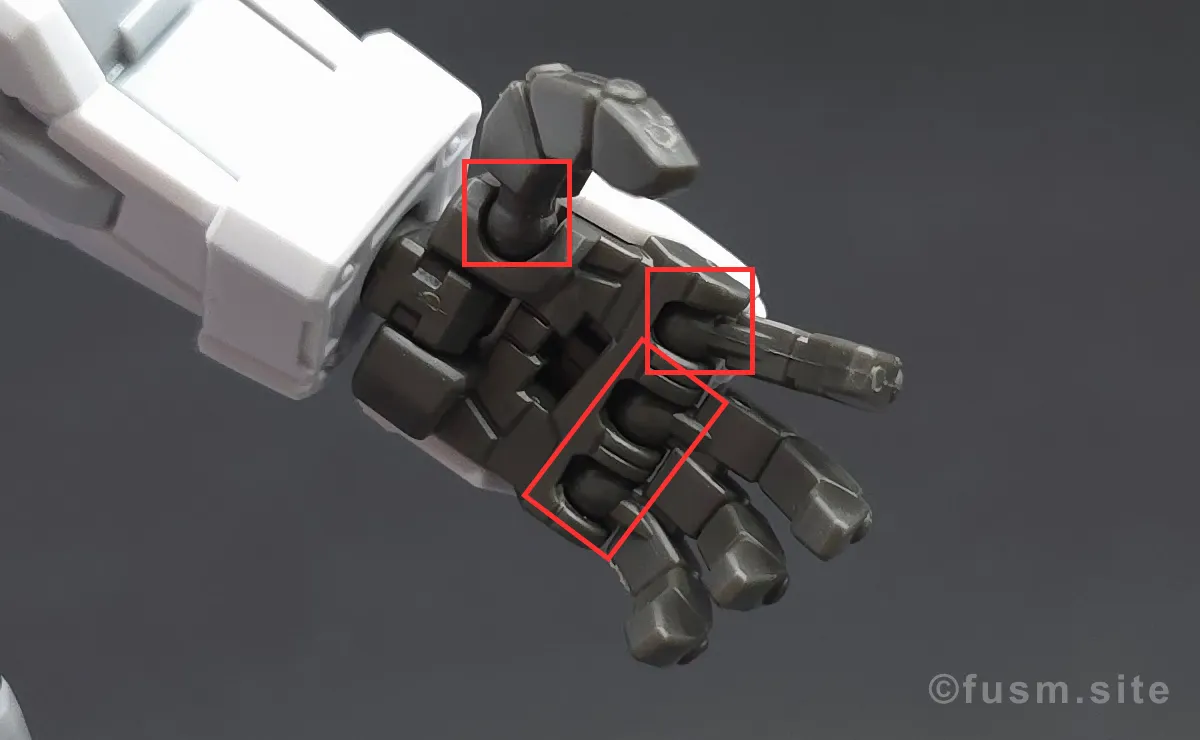 MGSD フリーダムガンダム レビュー 腕部ディテール 可動域 01