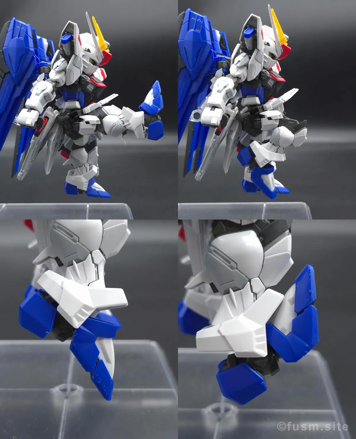 MGSD フリーダムガンダム レビュー 脚部ディテール 可動域 01