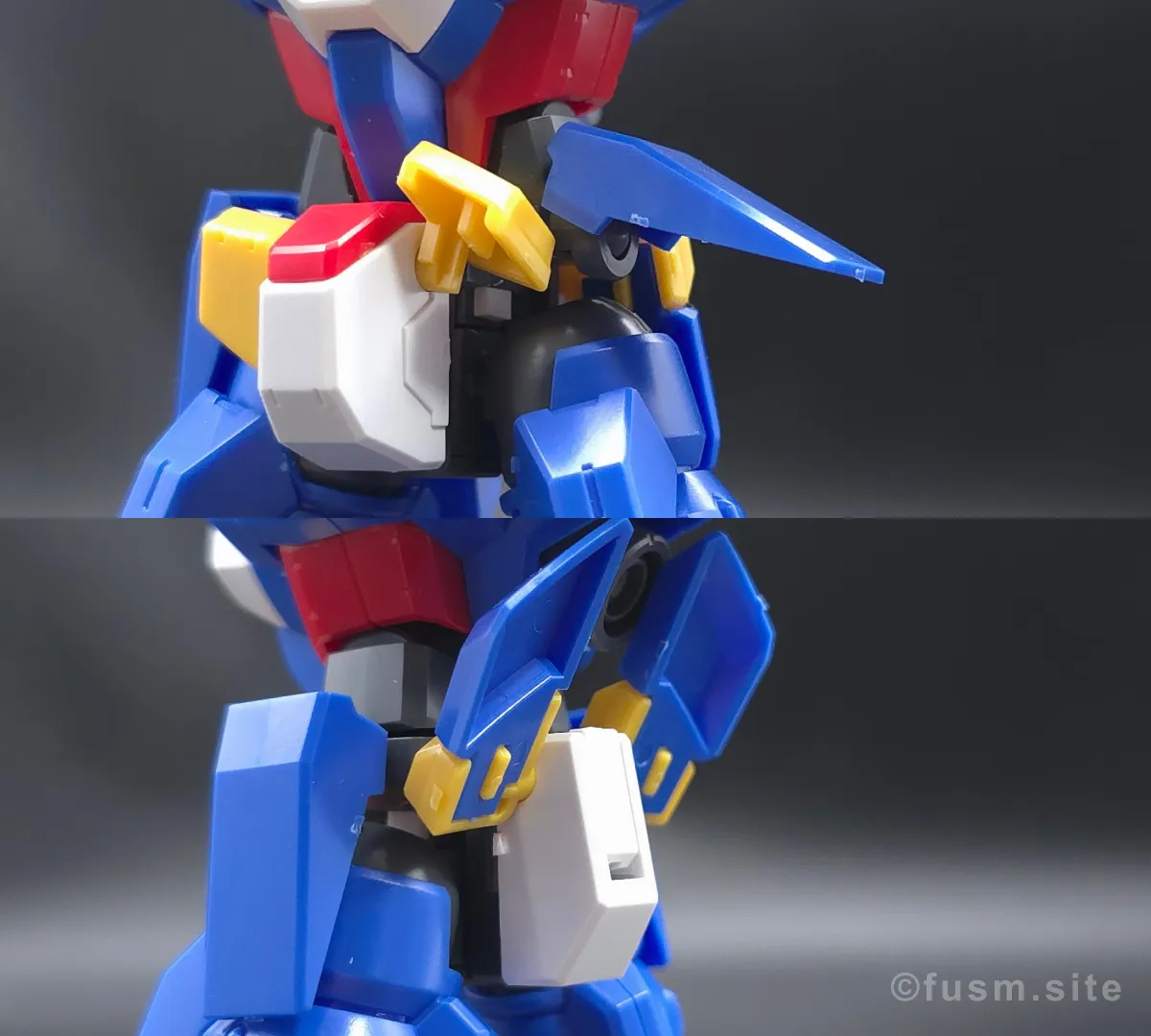 HG ガンダムAGE-1 スパロー レビュー 胴体ディテール 可動域 02