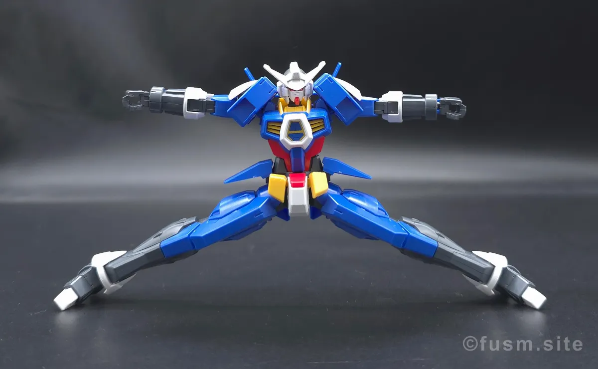 HG ガンダムAGE-1 スパロー レビュー 胴体ディテール 可動域 03