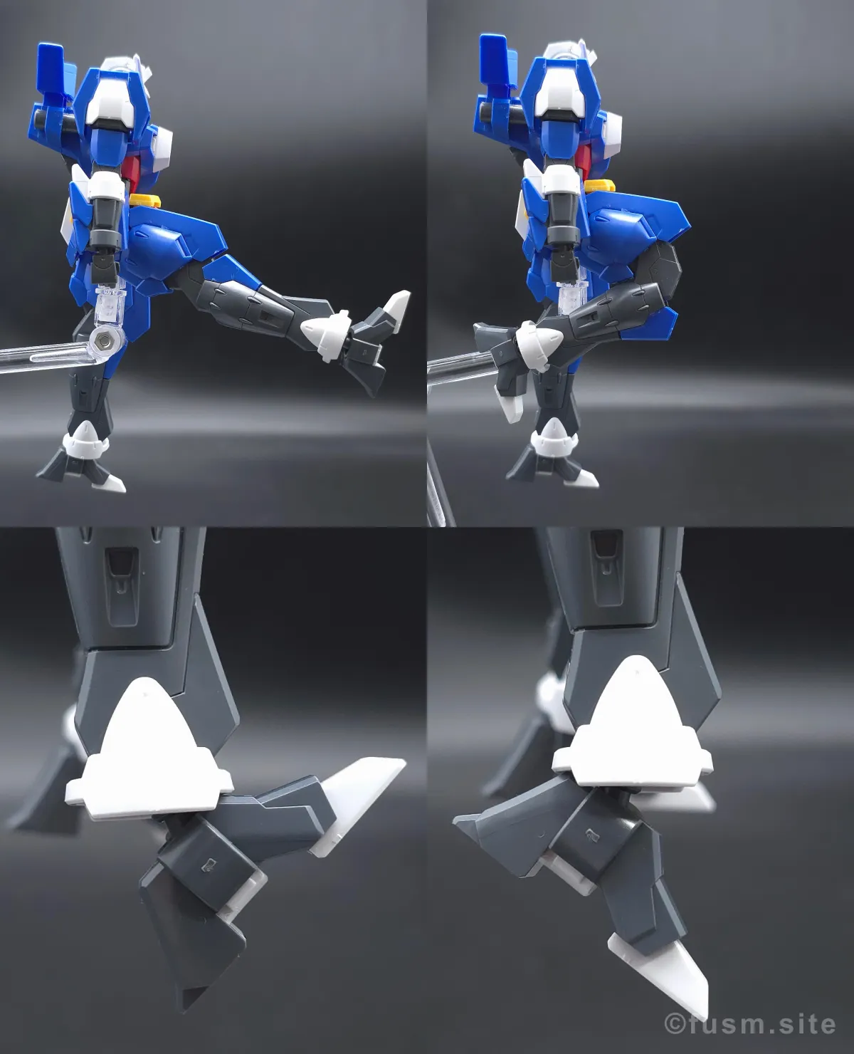 HG ガンダムAGE-1 スパロー レビュー 脚部ディテール 可動域 01