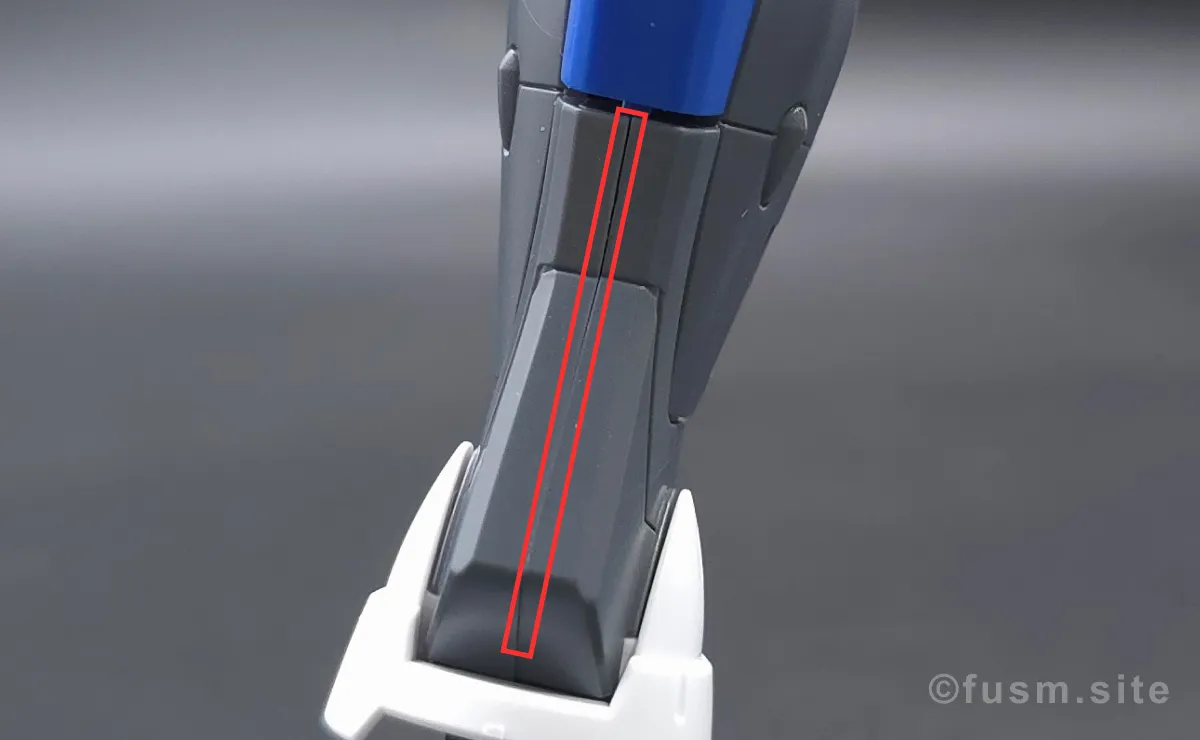 HG ガンダムAGE-1 スパロー レビュー 脚部ディテール 合わせ目 02