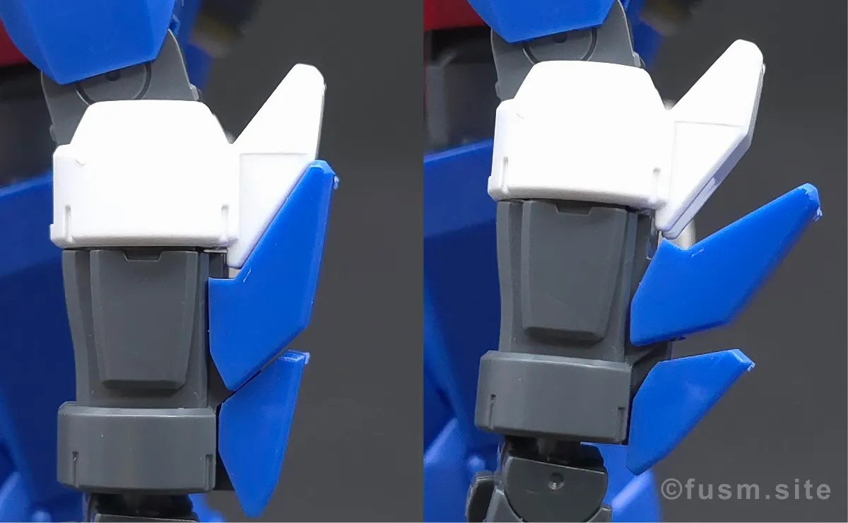 HG ガンダムAGE-1 スパロー レビュー 腕部ディテール 01