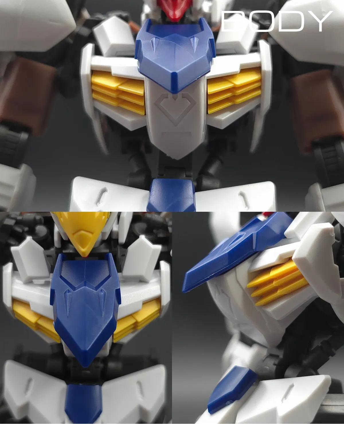 HG ガンダムバルバトスアダプト レビュー 胴体ディテール 01