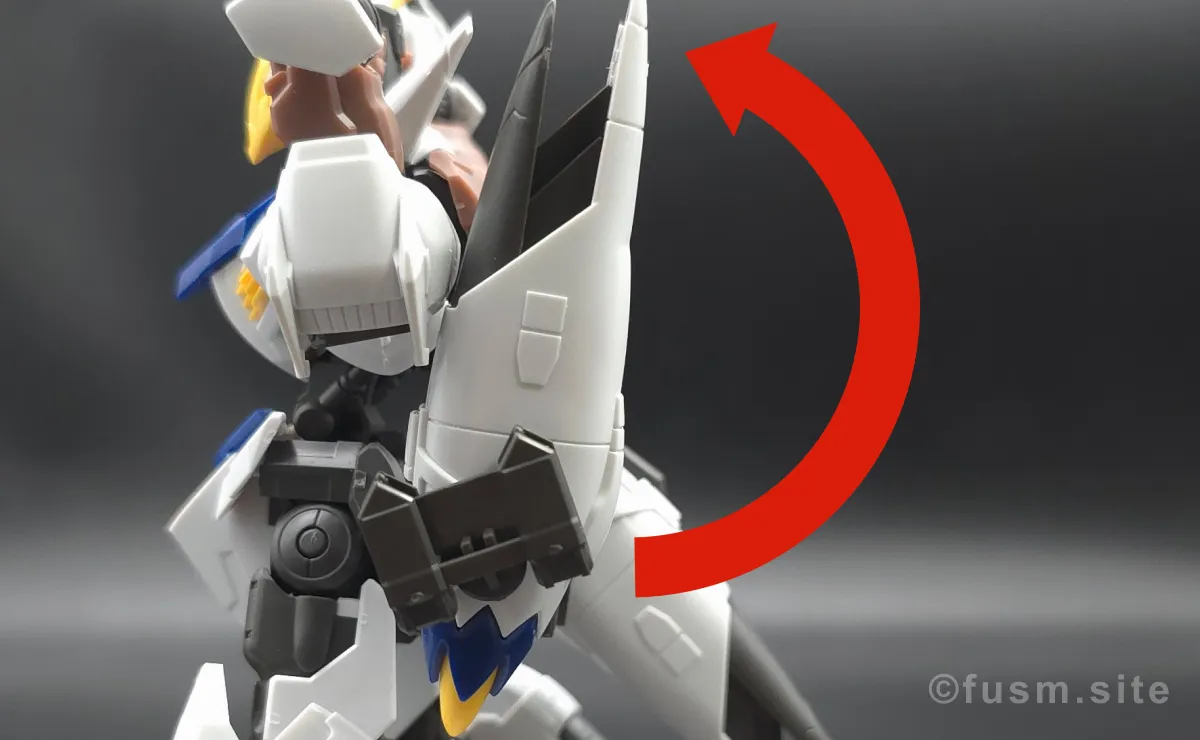 HG ガンダムバルバトスアダプト レビュー 胴体ディテール 可動域 02