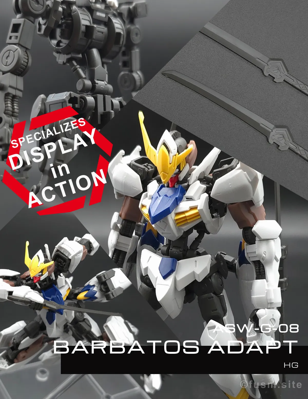 HG ガンダムバルバトスアダプト レビュー コラージュ 01