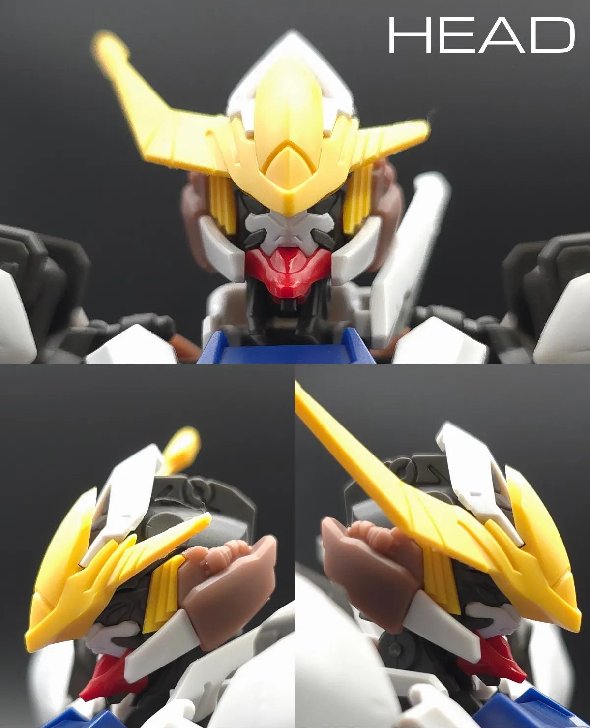 HG ガンダムバルバトスアダプト レビュー 頭部ディテール 01
