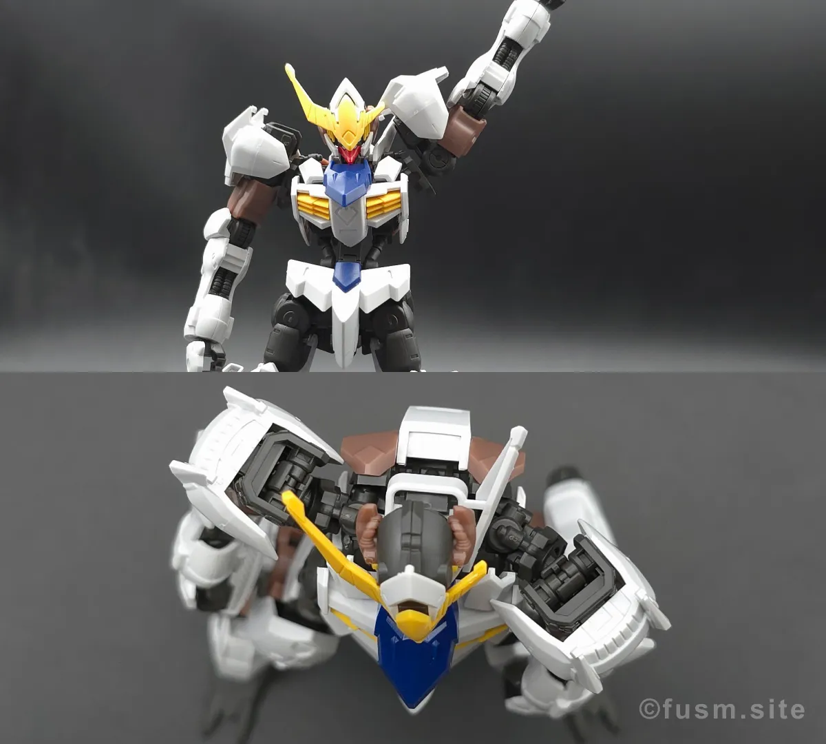 HG ガンダムバルバトスアダプト レビュー 肩ディテール 可動域 01