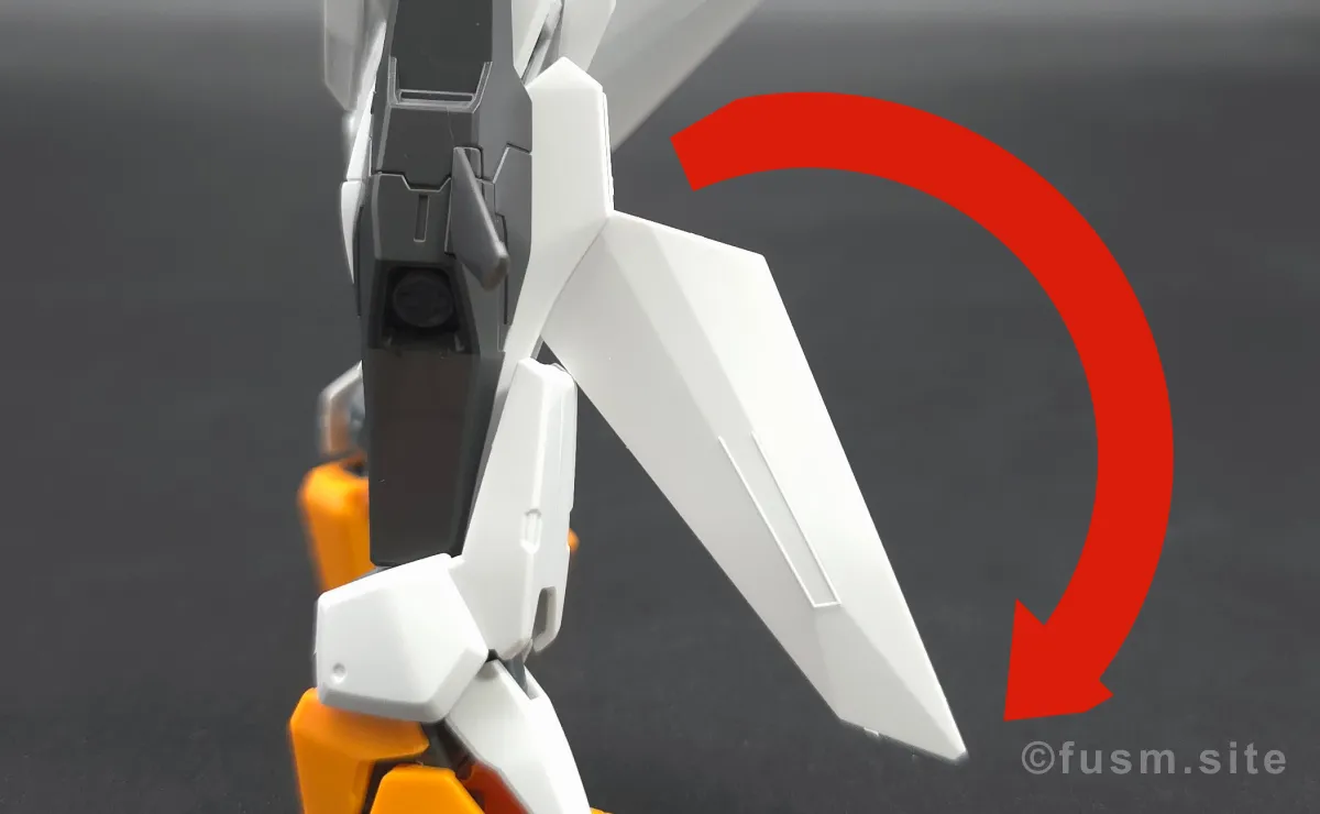 HG ガンダムキュリオス レビュー 脚部ディテール 可動域 01