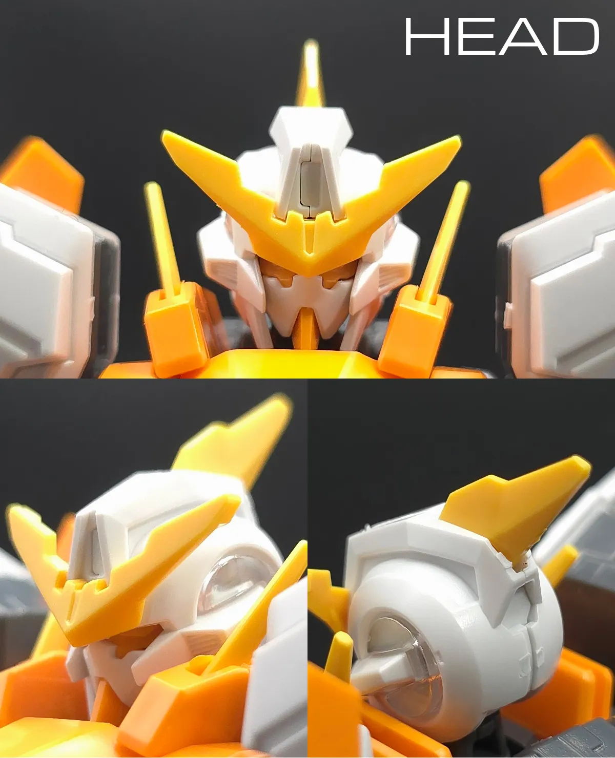 HG ガンダムキュリオス レビュー 頭部ディテール 01