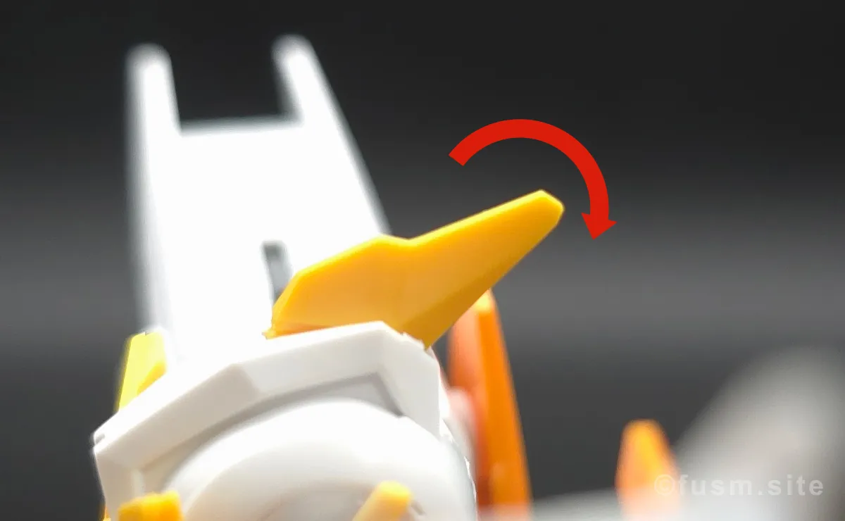 HG ガンダムキュリオス レビュー 頭部ディテール 可動域 02