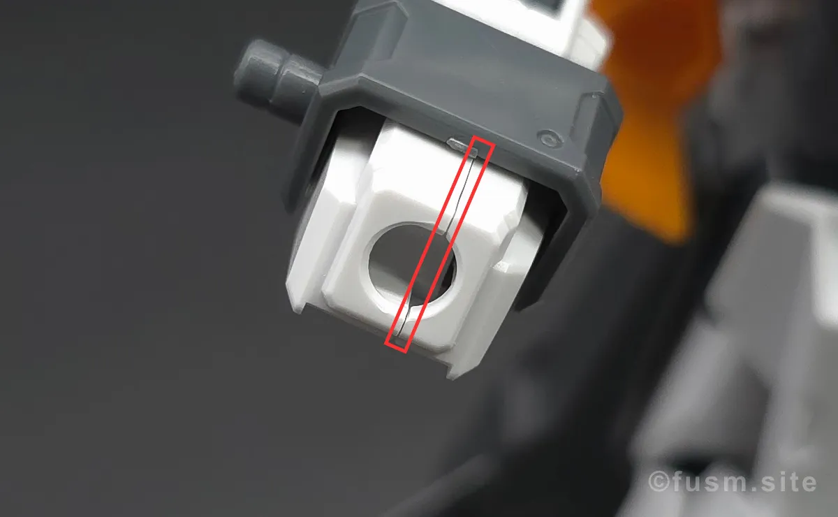 HG ガンダムキュリオス レビュー 腕部ディテール 合わせ目 01