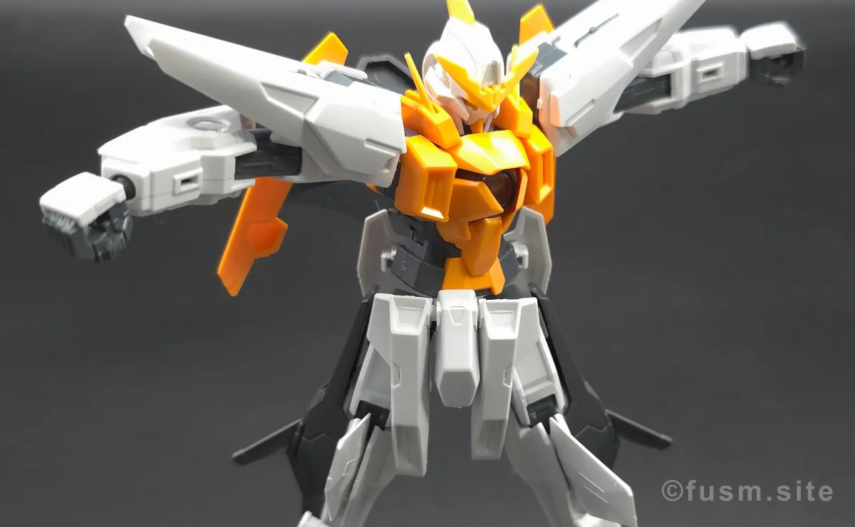HG ガンダムキュリオス レビュー 胴体ディテール 可動域 01