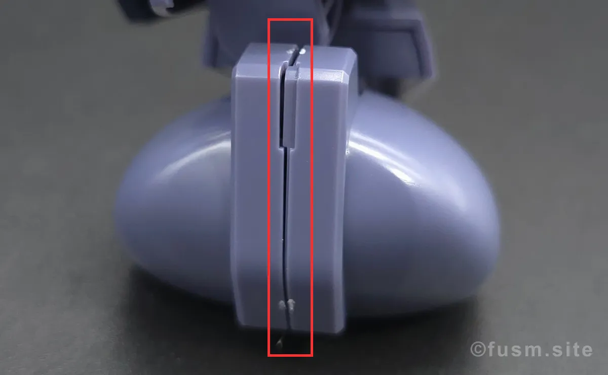 HGUC バイアラン レビュー 脚部ディテール 合わせ目 01