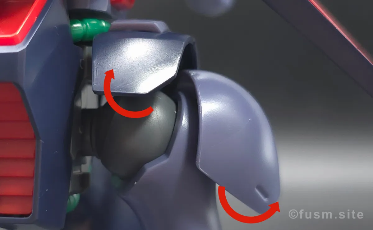 HGUC バイアラン レビュー 胴体ディテール 可動域 02