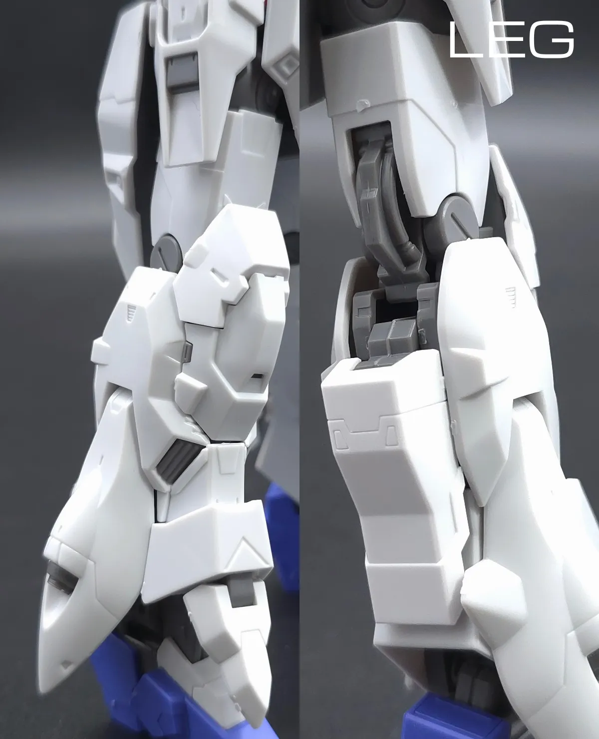 HGUC ムーンガンダム レビュー 脚部ディテール 01