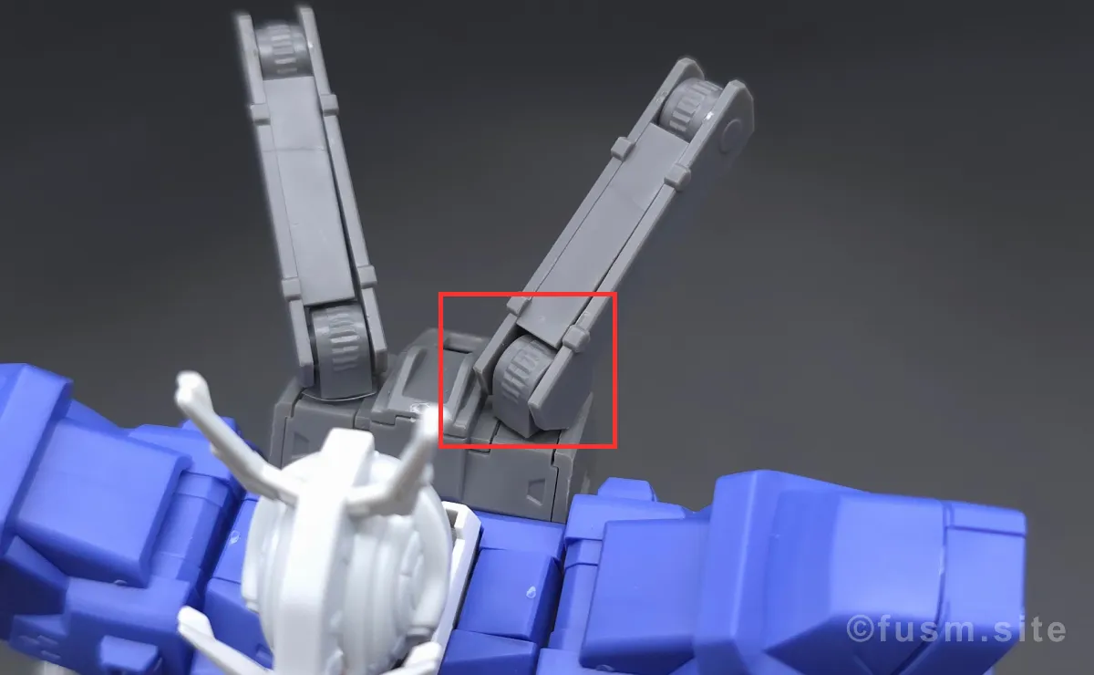 HGUC ムーンガンダム レビュー 耐久力が弱い箇所 02