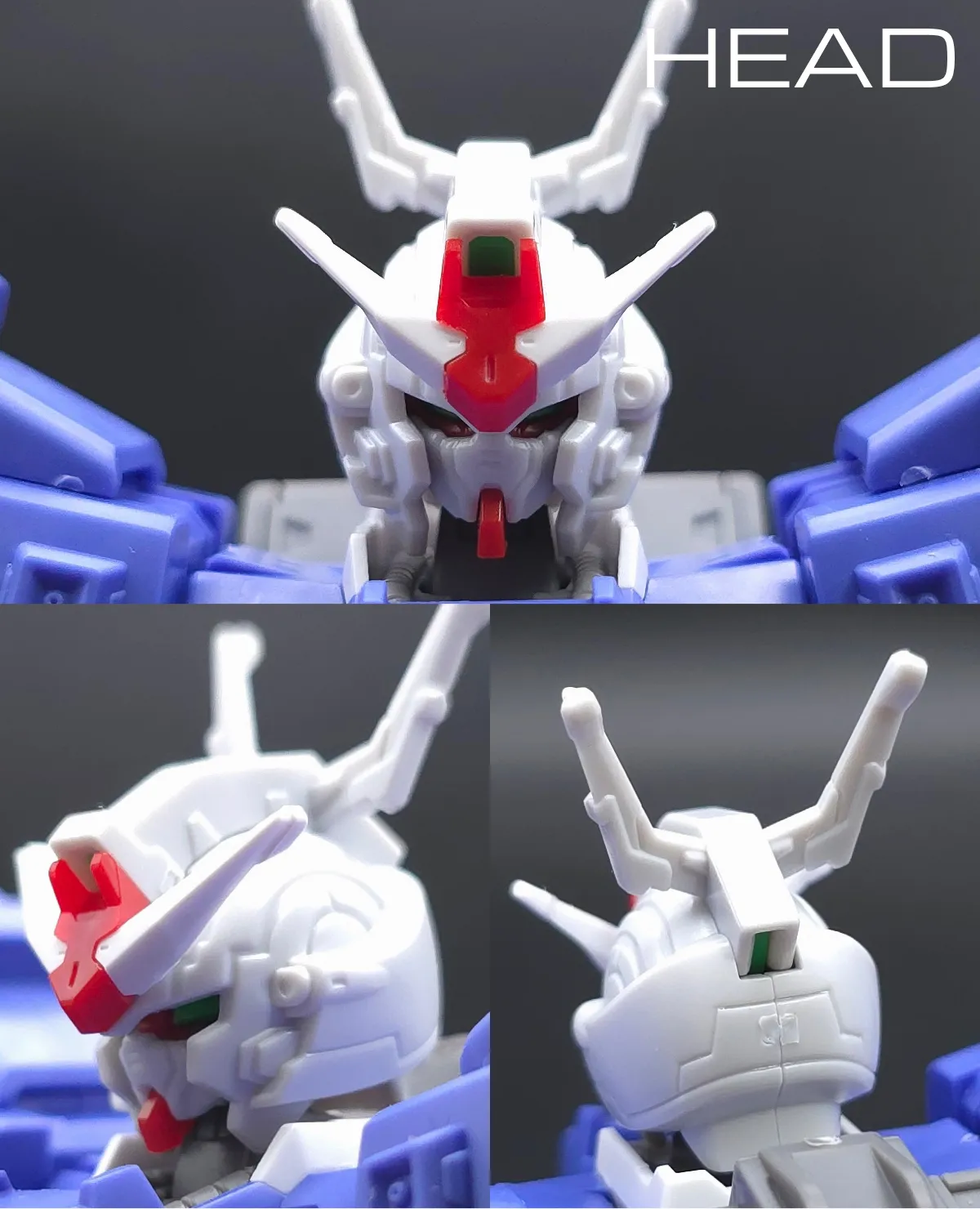 HGUC ムーンガンダム レビュー 頭部ディテール 01