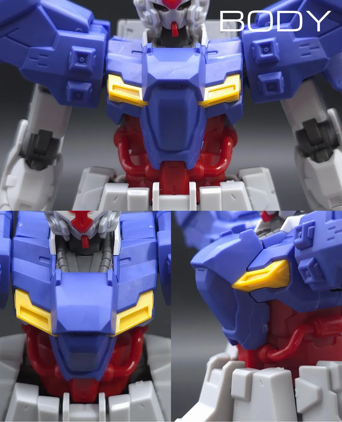 HGUC ムーンガンダム レビュー 胴体ディテール 01