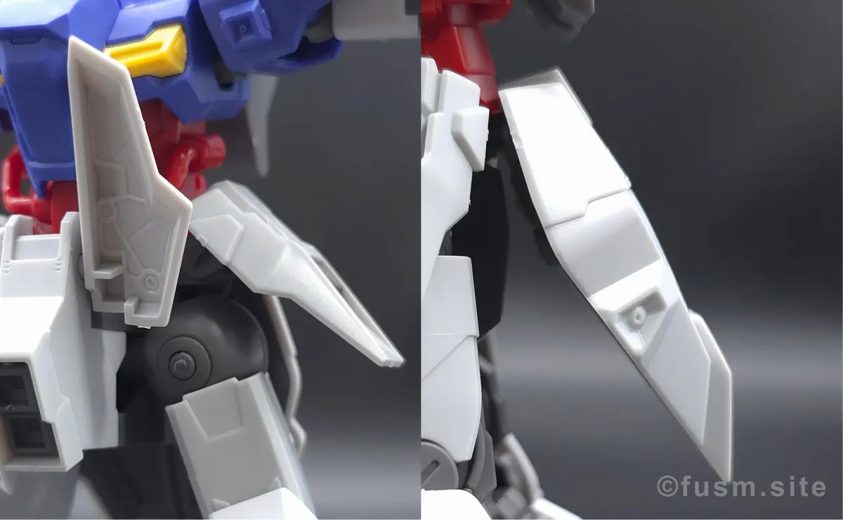 HGUC ムーンガンダム レビュー 胴体ディテール 可動域 02