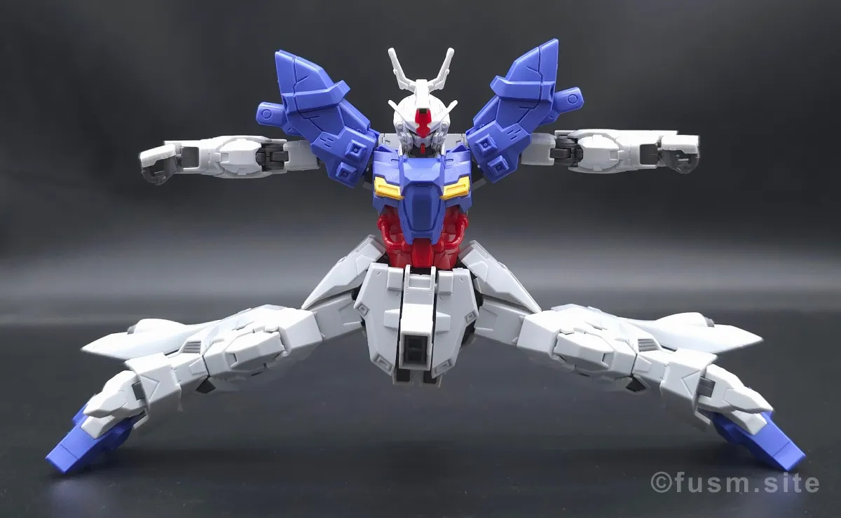 HGUC ムーンガンダム レビュー 胴体ディテール 可動域 03