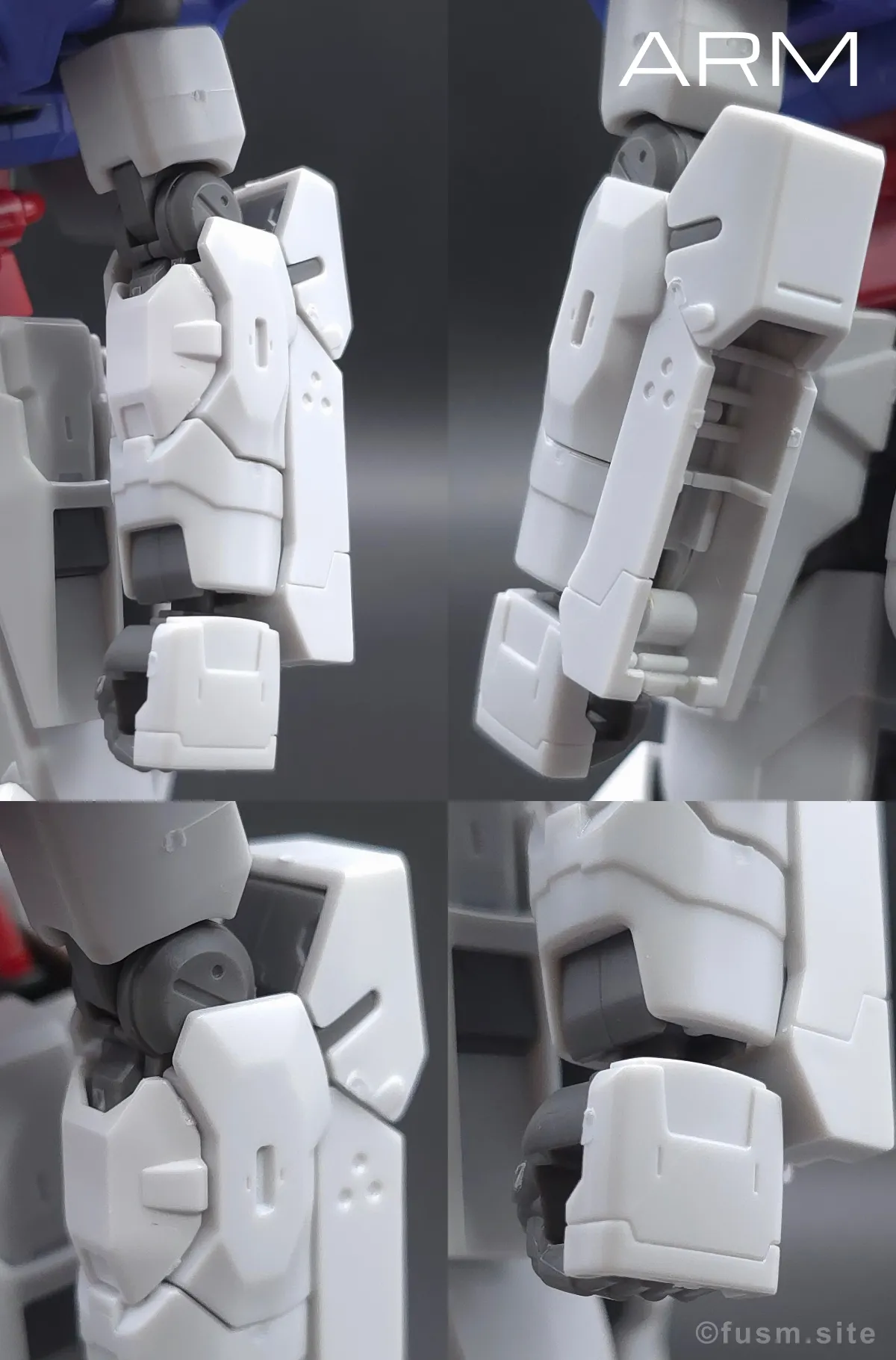 HGUC ムーンガンダム レビュー 腕部ディテール 01