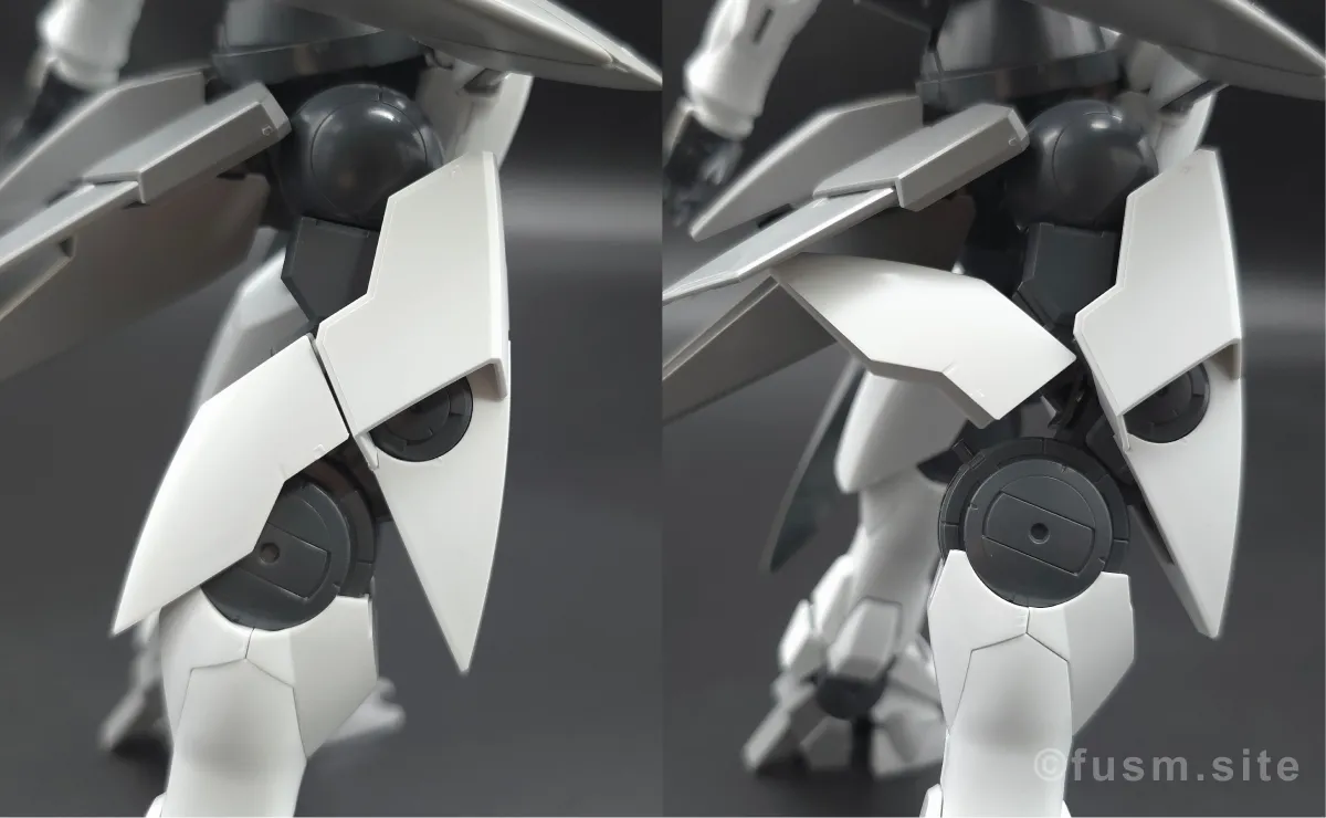 MG GN-X(ジンクス) レビュー 脚部ディテール 可動域 01