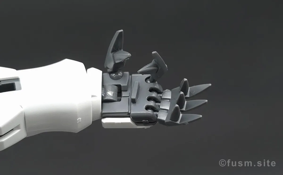MG GN-X(ジンクス) レビュー 腕部ディテール 可動域 02