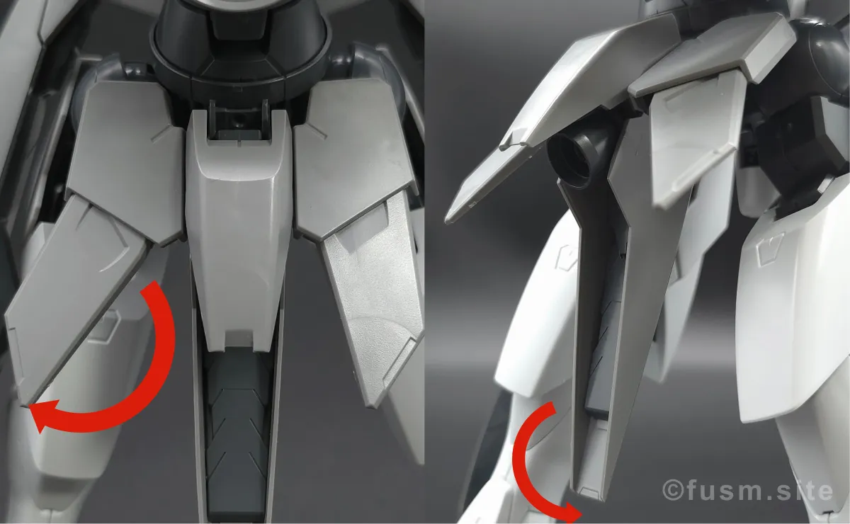 MG GN-X(ジンクス) レビュー 胴体ディテール 可動域 06