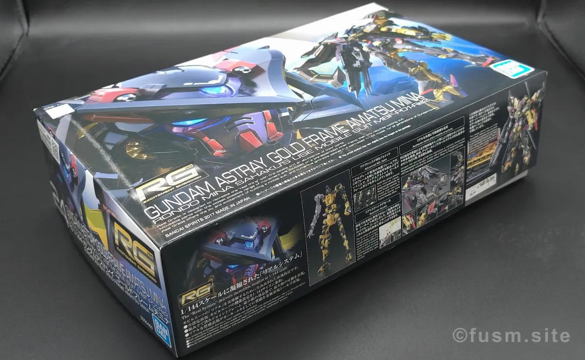 RG ガンダムアストレイ ゴールドフレーム天ミナ レビュー パッケージ 02