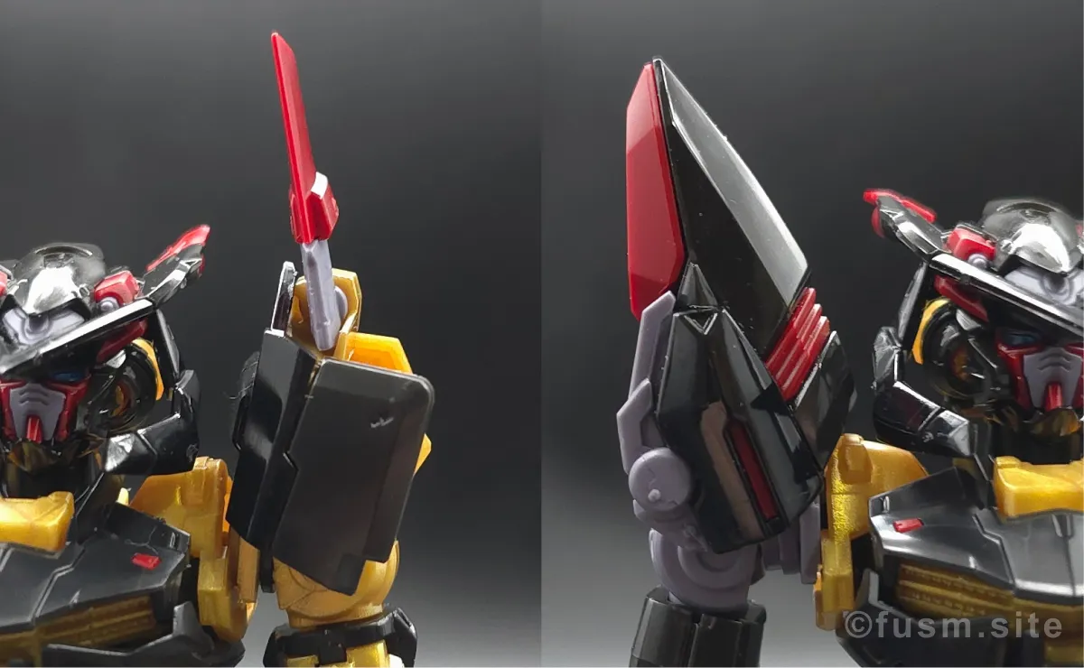 RG ガンダムアストレイ ゴールドフレーム天ミナ レビュー 肩ディテール 可動域 01