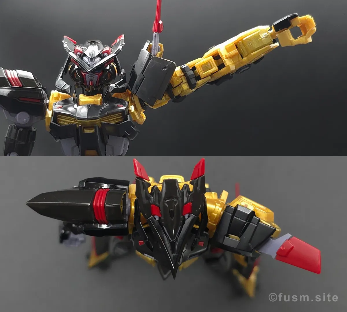 RG ガンダムアストレイ ゴールドフレーム天ミナ レビュー 肩ディテール 可動域 02