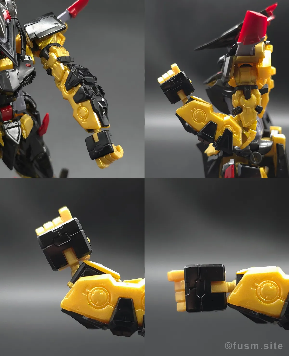 RG ガンダムアストレイ ゴールドフレーム天ミナ レビュー 腕部ディテール 可動域 01