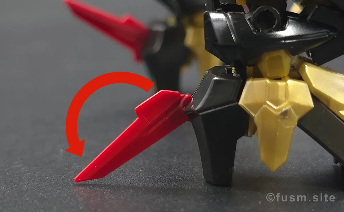 RG ガンダムアストレイ ゴールドフレーム天ミナ レビュー 脚部ディテール 可動域 01